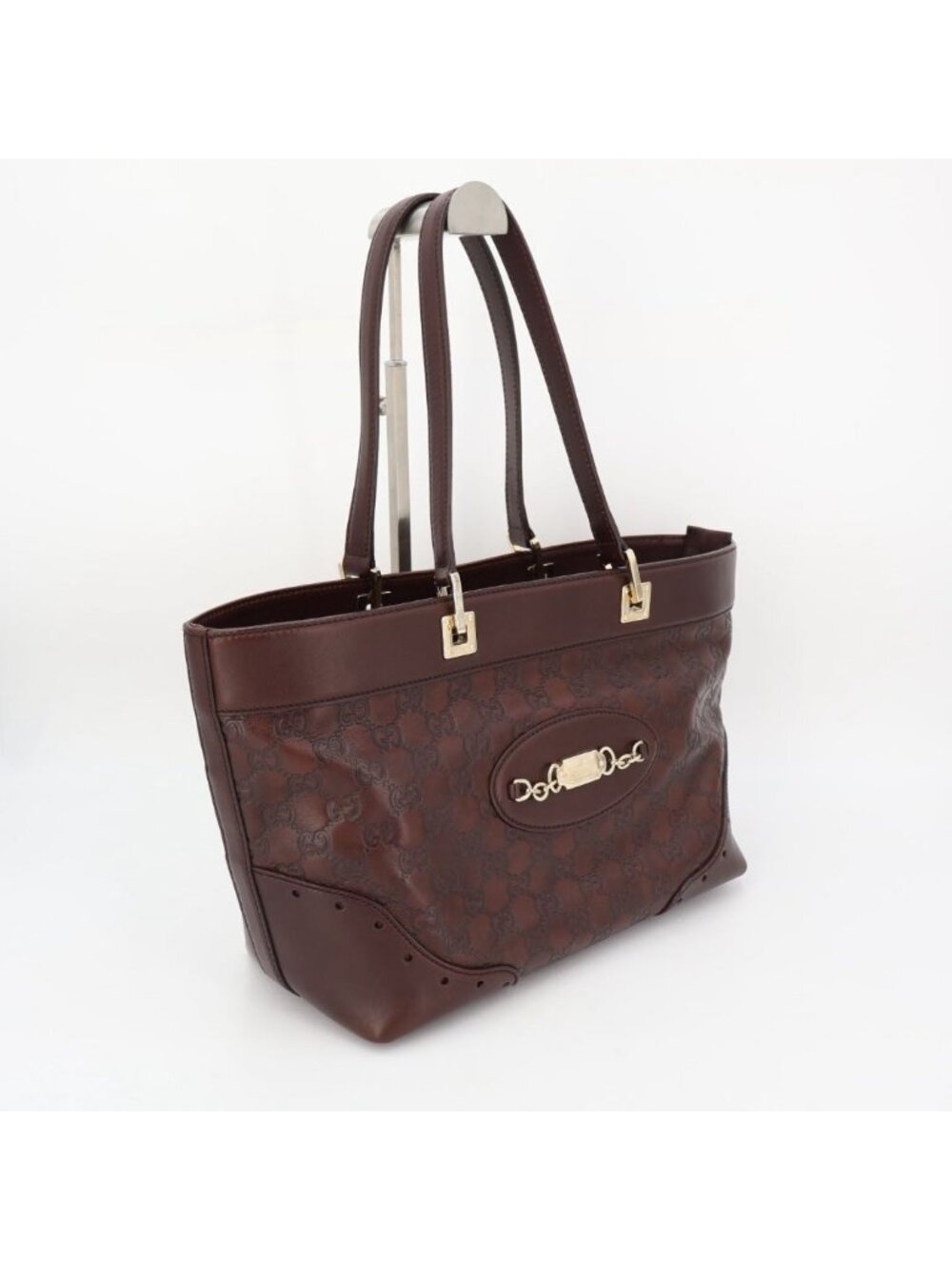 Gucci Guccissima Leather Tote Bag Brown